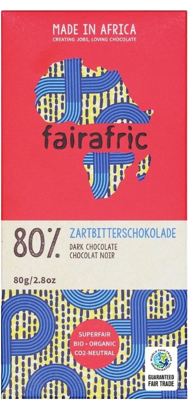 Tablette de chocolat noir 80% bio - 80g