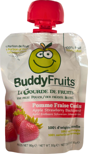 Gourde pomme fraise cassis - 90g