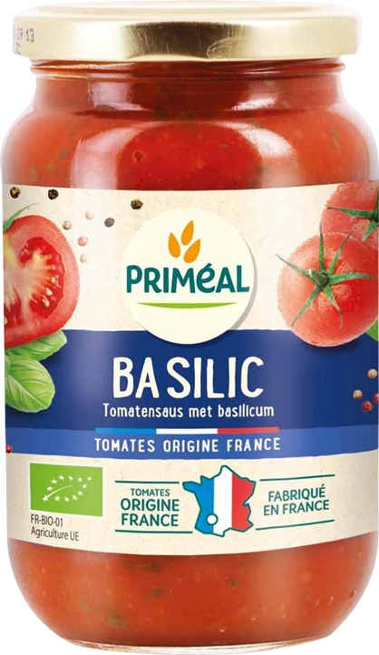 Sauce tomate basilic bio - 350g