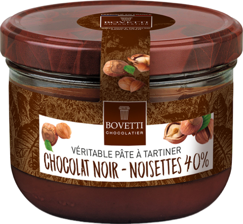 Véritable pâte à tartiner chocolat noir noisettes - 350g