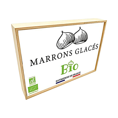 Coffret de 8 marrons glacés Bio - 130 g