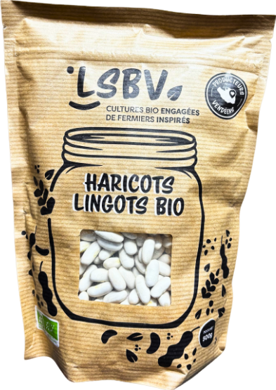 Haricots lingots bio - 500g