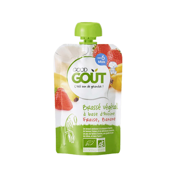 Brassé végétal avoine fraise banane bio - 90g