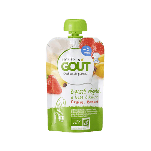 Brassé végétal avoine fraise banane bio - 90g