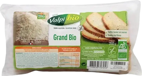 Pain sans gluten Grand Bio - 350g