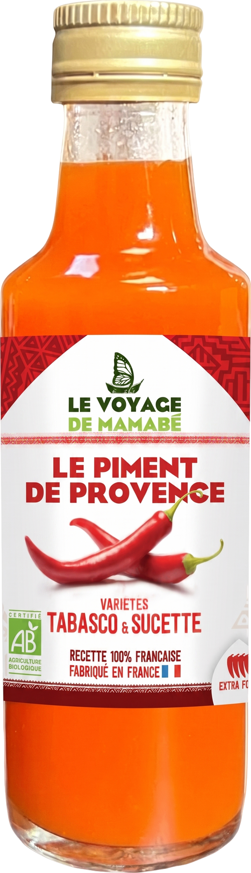 Sauce au piment rouge Tabasco bio - 108g