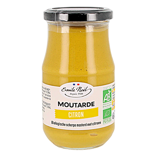 Moutarde forte au citron bio - 200g