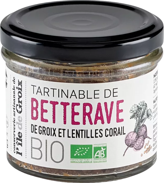 Tartinable de betterave et lentilles corail bio - 100g