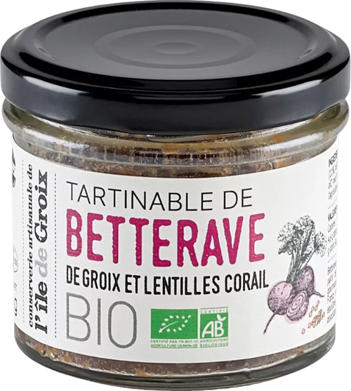 Tartinable de betterave et lentilles corail bio - 100g