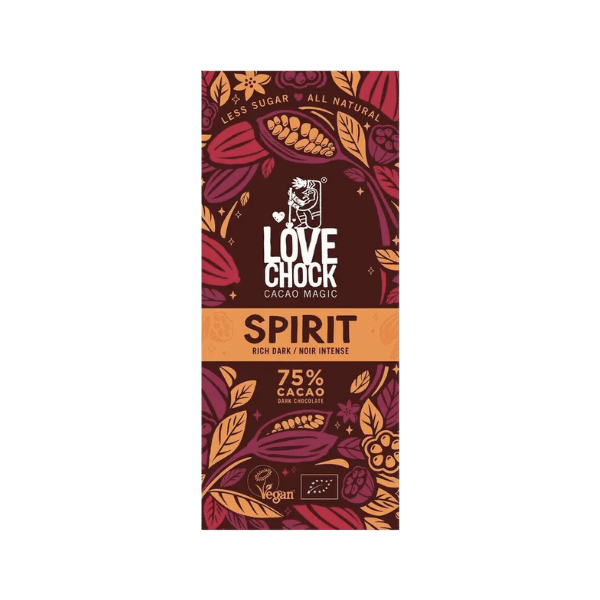 Chocolat noir intense 75% Spirit bio - 70g - Love Chock