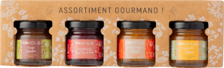 Assortiment de 4 mini confitures pâtissières - 4x42g
