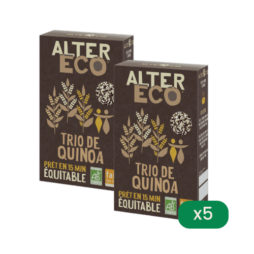 Alter Eco - Lot de 5 trios de quinoa bio - 5x350g