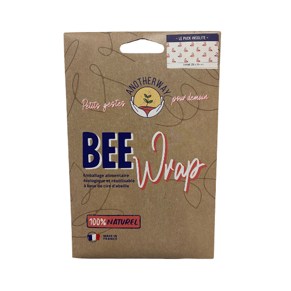 Another Way - Emballage Alimentaire Bee Wrap Tropical - Taille S - x3
