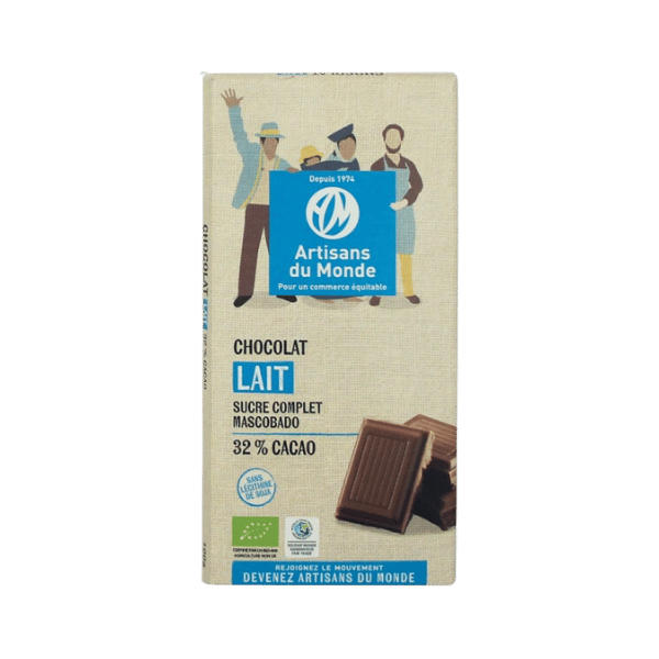 Artisans Du Monde - Chocolat au lait bio - 100g