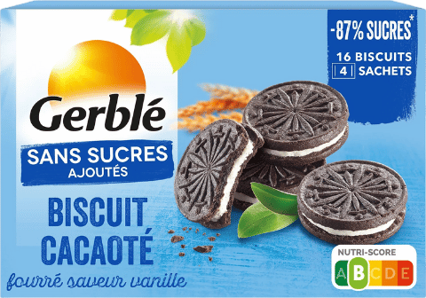 Biscuit cacao vanille sans sucres ajoutés - 176g