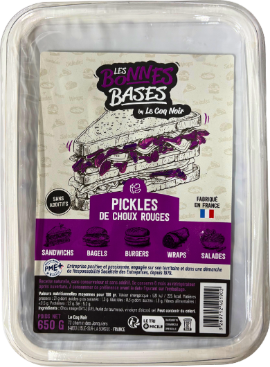 Pickles de choux rouges - 650g
