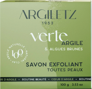Savon exfoliant à l'argile verte - 100g