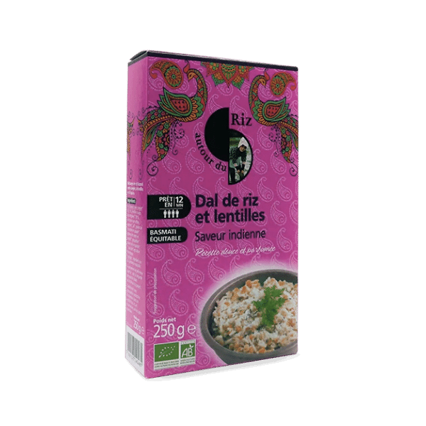Autour Du Riz - Dal de riz et lentilles bio - 250g