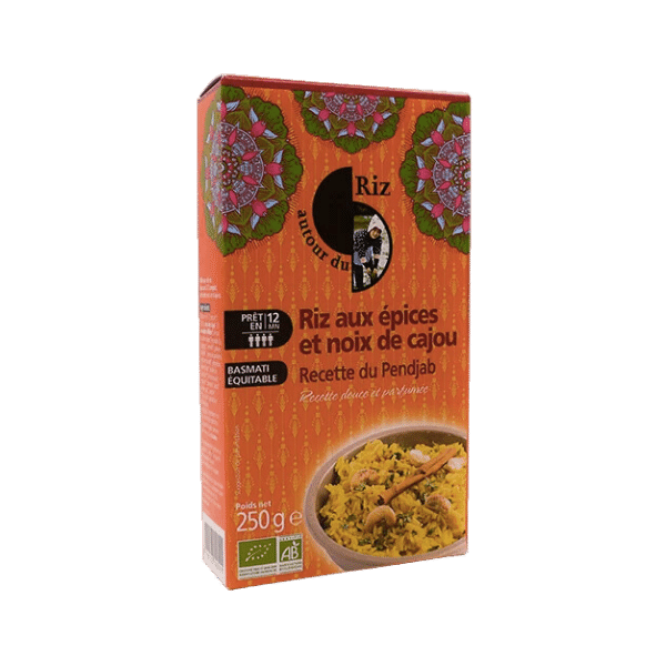 Autour Du Riz - Riz aux épices et noix de cajou bio - 250g