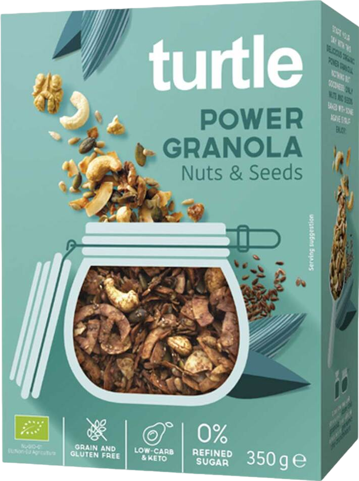 Céréales power granola noix et graines bio - 350g