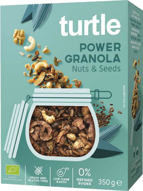 Céréales power granola noix et graines bio - 350g