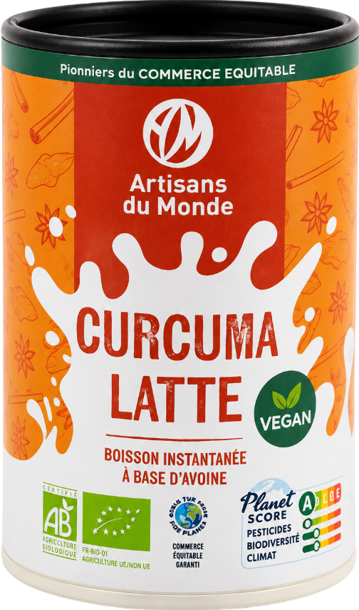 Curcuma latte vegan instantané bio - 250g