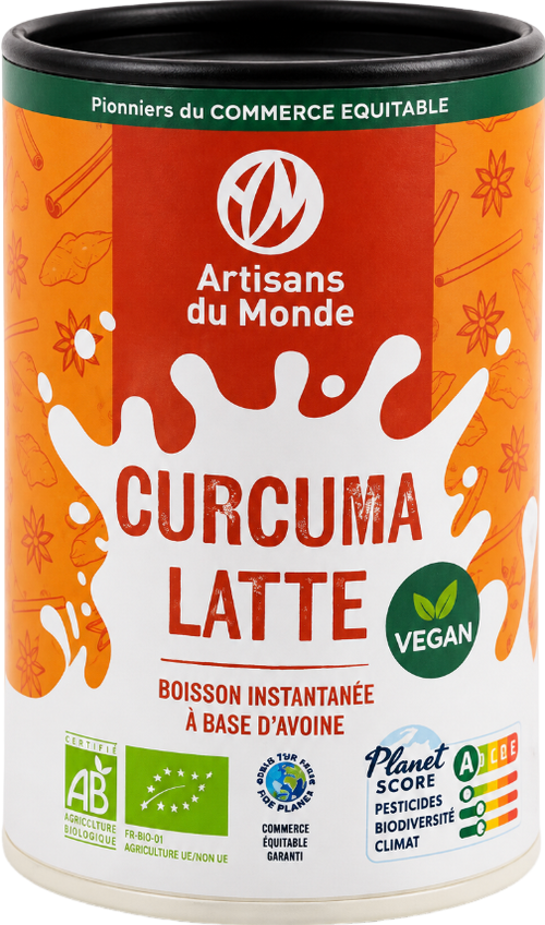 Curcuma latte vegan instantané bio - 250g