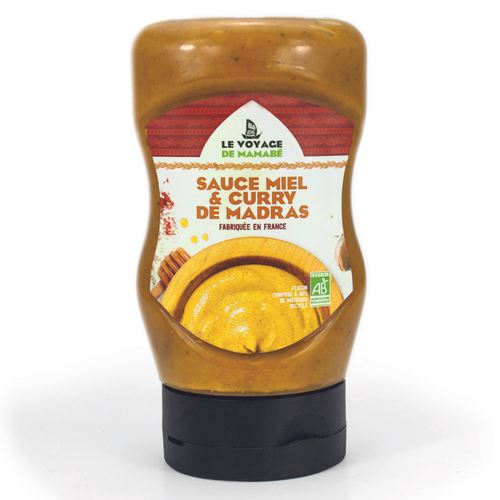 Sauce miel curry de madras bio - 295g