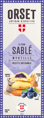 Biscuits à la myrtille - 180g
