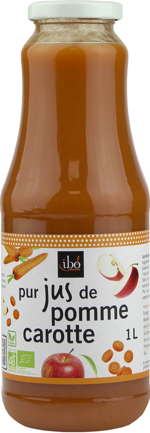 Jus pomme-carotte bio - 1L