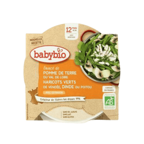 Babybio - Assiette menu legumes dinde - 230g