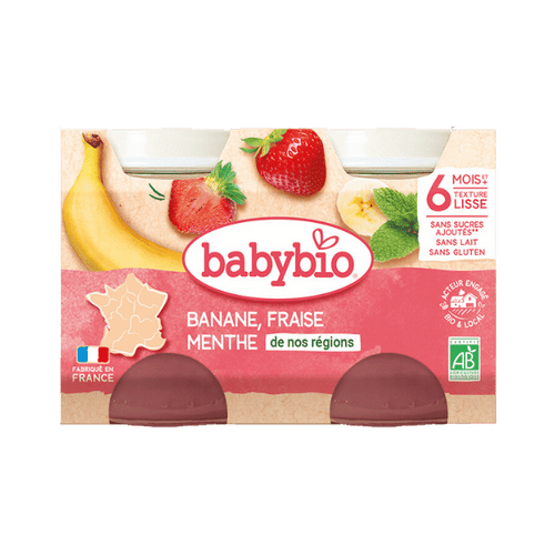 Babybio - Babybio banane fraise menthe pot 2X130g