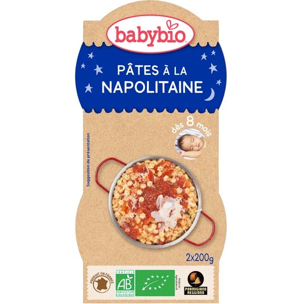 Babybio - Bols bonne nuit pâtes napolitaine au parmesan bio