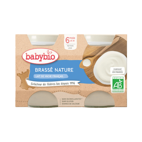 Babybio - Brassé au lait de vache français nature - 260g