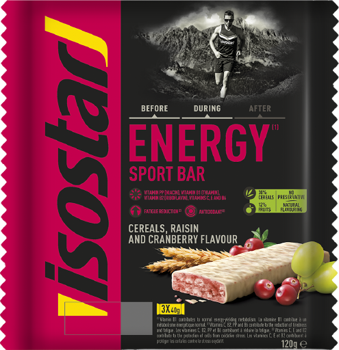 Bar énergétique goût cramberry - 3x40g