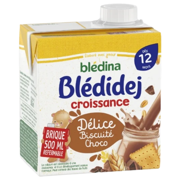 Céréales lactées bébé Délice biscuité choco - 500ml