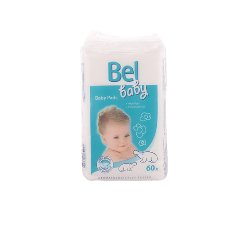 Bel Baby - Maxi carrés pour bébé 100% coton - 60 unités