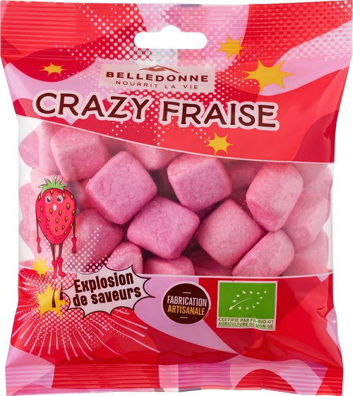 Belledonne - Guimauve à la fraise bio - 120g - 3700531213647