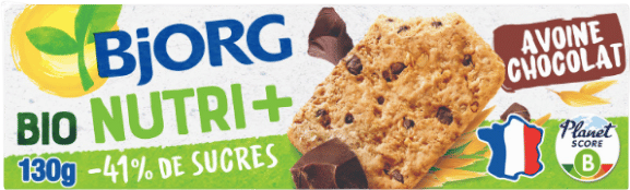 Biscuits avoine pépites de chocolat bio - 130g