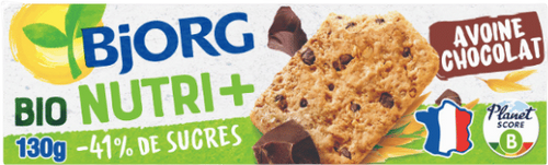 Biscuits avoine pépites de chocolat bio - 130g