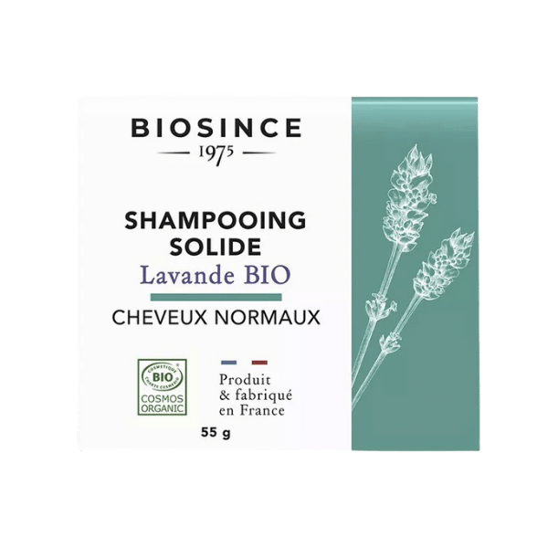 Bio Since 1975 - Shampoing solide à la lavande bio pour cheveux normaux bio - 55g
