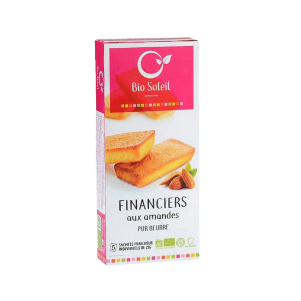 Bio Soleil - Financiers pur beurre aux amandes bio - 125g