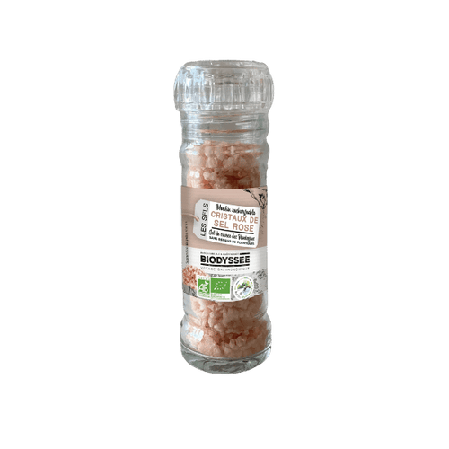 Biodyssée - Cristaux de sel rose des Pyrénées bio - 90g