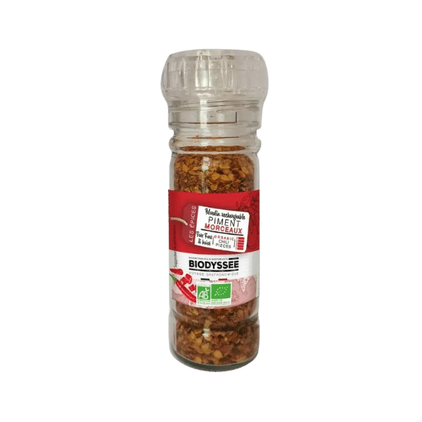 Biodyssée - Piment en morceaux en moulin bio - 35g