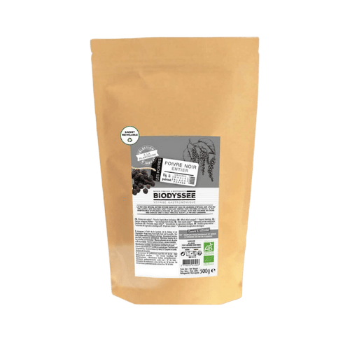 Biodyssée - Poivre noir entier bio - 500g