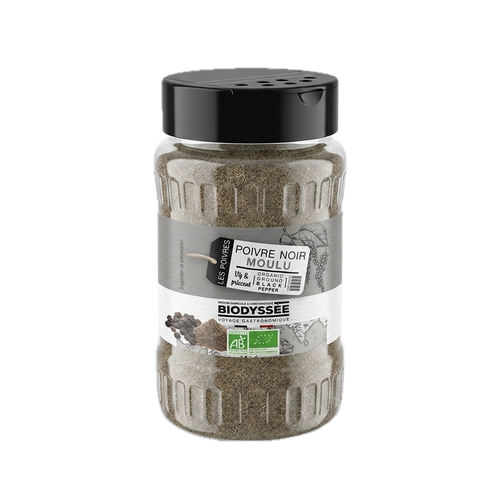 Biodyssée - Poivre noir moulu bio - 140g - 3760308960983