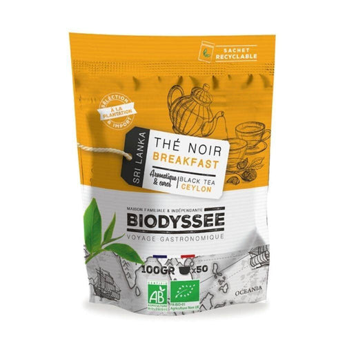 Biodyssée - Thé noir breakfast de ceylan bio - 100g