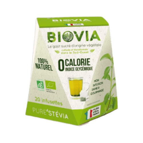 Biovia - Infusion à la stévia - 20 infusettes - 400g