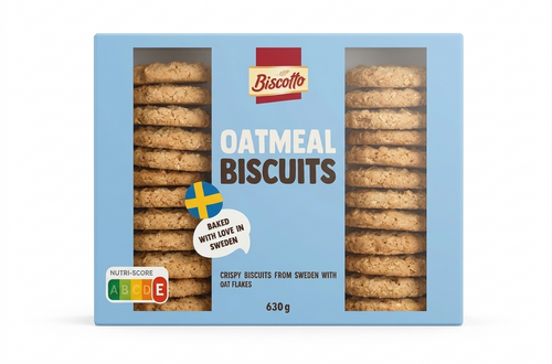 Biscotto - Biscuits aux flocons d'avoine - 630g - 4068706149313