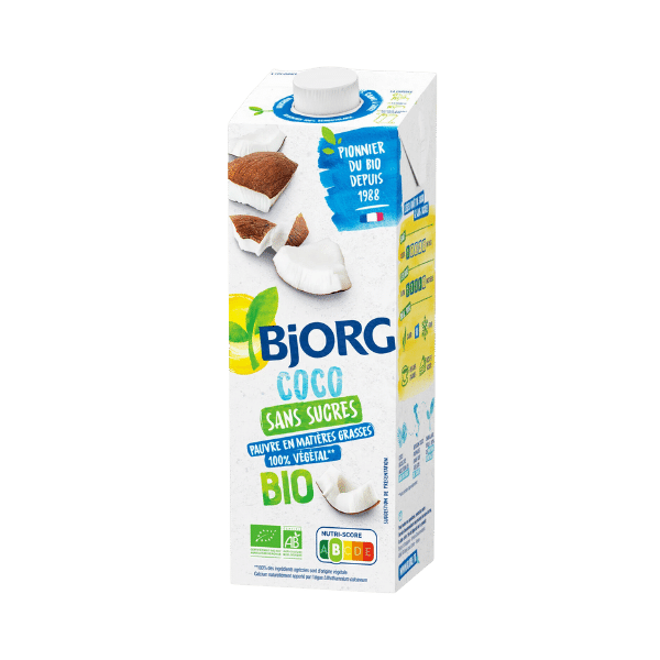 Bjorg - Boisson à la coco sans sucres bio - 1L